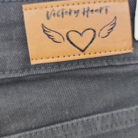 Victory Heart Girl's Black Skinny Jeans Size 10 - Picture 5 of 6